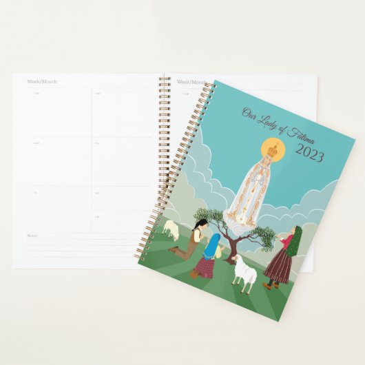 Onze-Lieve-Vrouw van Fatima en de drie herders Planner (Display)