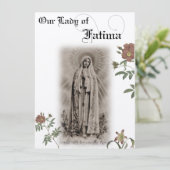 Onze Lieve Vrouw van Fatima gebedskaart Kaart (Staand voorkant)