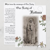 Onze Lieve Vrouw van Fatima gebedskaart Kaart (Voorkant / Achterkant)