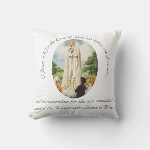 Onze Lieve Vrouw van Fatima Gepersonaliseerd Kussen