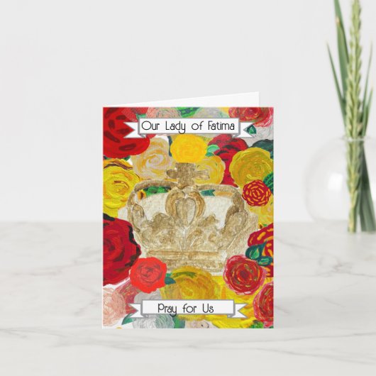 Onze-Lieve-Vrouw van Fatima - Ik heb voor U gebede Notitiekaartje (Voorkant)