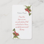 Onze-Lieve-Vrouw van Fatima - Kaart "Fatima Prayer (Achterkant)