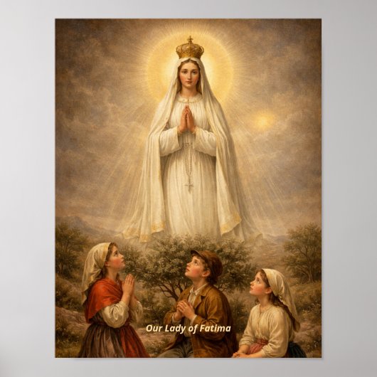 Onze-Lieve-Vrouw van Fatima-kunstprint Poster (Voorkant)