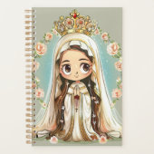 Onze Lieve Vrouw van Fatima schattige kawaii stijl Planner (Voorkant)