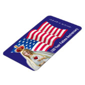 Onze Lieve Vrouw van Fatima USA VLAG 100 JAAR JUBI Magneet (Linkerzijde)