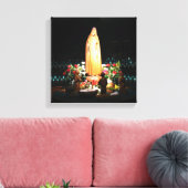 Onze Lieve Vrouw van Fatima Verpakt Canvas Print (Insitu (Woonkamer))