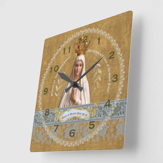 Onze Lieve Vrouw van Fatima Wandklok (Hoek)
