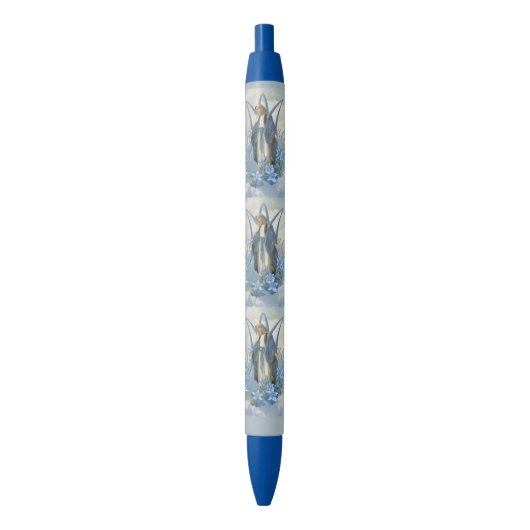 Onze-Lieve-Vrouw van Genade Floral Marian Zwarte Inkt Pen (Voorkant Verticaal)