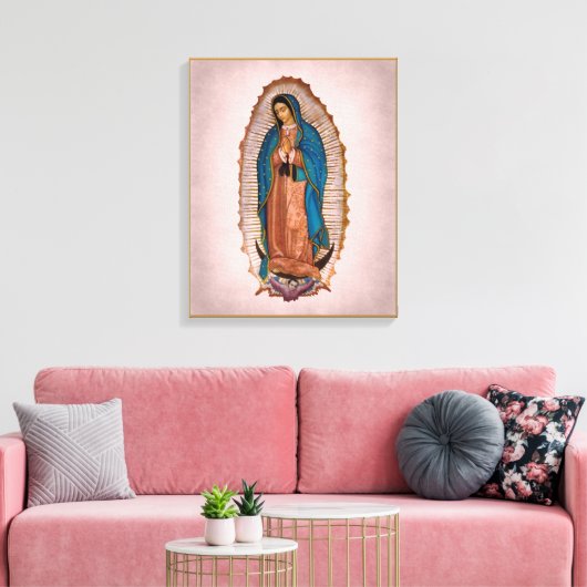 Onze Lieve Vrouw van Guadalupe 1531 Canvas Afdruk (Insitu (Woonkamer))