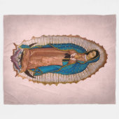 Onze Lieve Vrouw van Guadalupe 1531 Fleece Deken (Voorkant (Horizontaal))