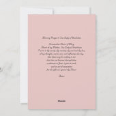 Onze-Lieve-Vrouw van Guadalupe 1531 met Gebed Feestdagenkaart (Achterkant)