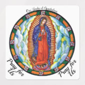 Onze Lieve Vrouw van Guadalupe Auto Raam Waterdich Labels (Design 1)