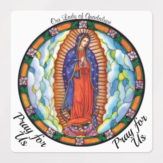 Onze Lieve Vrouw van Guadalupe Auto Raam Waterdich Labels (Design 1)