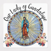 Onze Lieve Vrouw van Guadalupe Auto Raam Waterdich Labels (Design 2)