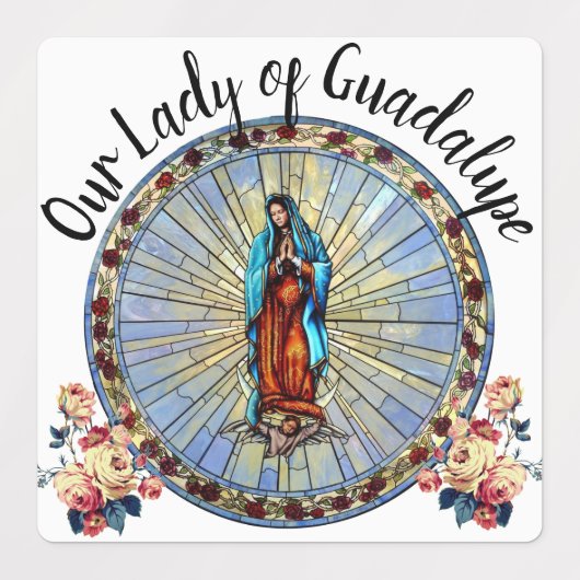 Onze Lieve Vrouw van Guadalupe Auto Raam Waterdich Labels (Design 2)