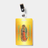 Onze-Lieve-Vrouw van Guadalupe Badge (Voorzijde met clip)