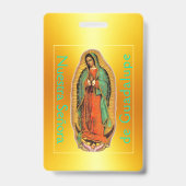 Onze-Lieve-Vrouw van Guadalupe Badge (Achterkant)