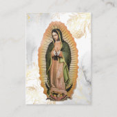 Onze Lieve Vrouw van Guadalupe Begrafenis Gebed Ka Plaatskaartje (Voorkant)