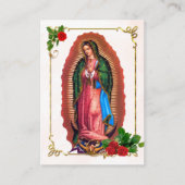 Onze Lieve Vrouw van Guadalupe Begrafenis Kaart Plaatskaartje (Voorkant)
