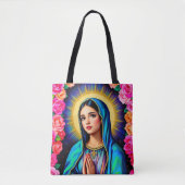 Onze-Lieve-Vrouw van Guadalupe biddende Maagd Mari Tote Bag (Voorkant)