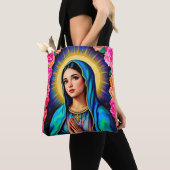 Onze-Lieve-Vrouw van Guadalupe biddende Maagd Mari Tote Bag (Dichtbij)