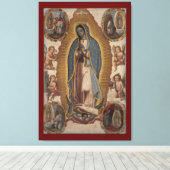 Onze-Lieve-Vrouw-van-Guadalupe Canvasprint Canvas Afdruk (Insitu (Houten vloer))