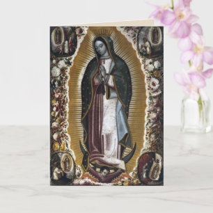 Onze-Lieve-Vrouw van Guadalupe condoleancekaart Kaart