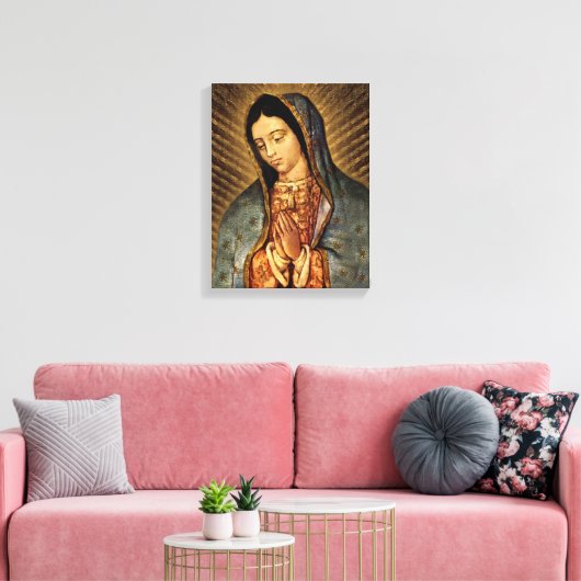 Onze Lieve Vrouw van Guadalupe Devotional Afbeeldi Canvas Afdruk (Insitu (Woonkamer))