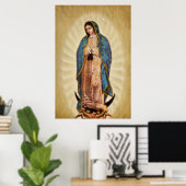 Onze Lieve Vrouw van Guadalupe Devotional Afbeeldi Poster (Thuiskantoor)