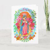 Onze Lieve Vrouw van Guadalupe Eenvoudig Wit  Kaart (Voorkant)
