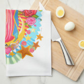 Onze Lieve Vrouw van Guadalupe Eenvoudige Witte Ke Theedoek (Quarter Fold)