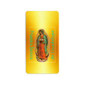 Onze-Lieve-Vrouw van Guadalupe Etiket (Voorkant)