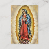 Onze Lieve Vrouw van Guadalupe Foto Memorial Gebed Plaatskaartje (Voorkant)