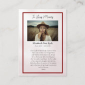 Onze-Lieve-Vrouw van Guadalupe Gebed Kaart Plaatskaartje (Achterkant)