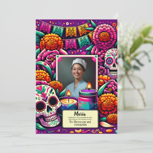 Onze-Lieve-Vrouw van Guadalupe Gebed uitnodiging (Staand voorkant)