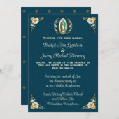 Onze Lieve Vrouw van Guadalupe Geïnspireerde Bruil Kaart (Voorkant / Achterkant)