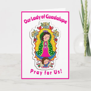 Onze Lieve Vrouw van Guadalupe Gevouwen Wenskaart Kaart