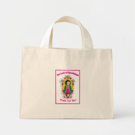 Onze Lieve Vrouw van Guadalupe Gevouwen Wenskaart Mini Tote Bag