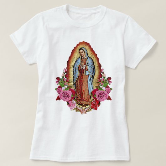Onze-Lieve-Vrouw van Guadalupe Heilige Maagd Maria T-shirt (Design voorkant)