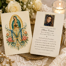 Onze-Lieve-Vrouw van Guadalupe-herdenkingsgebed vo Visitekaartje