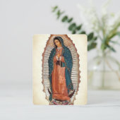 Onze Lieve Vrouw van Guadalupe-herdenkingskaart He (Staand voorkant)