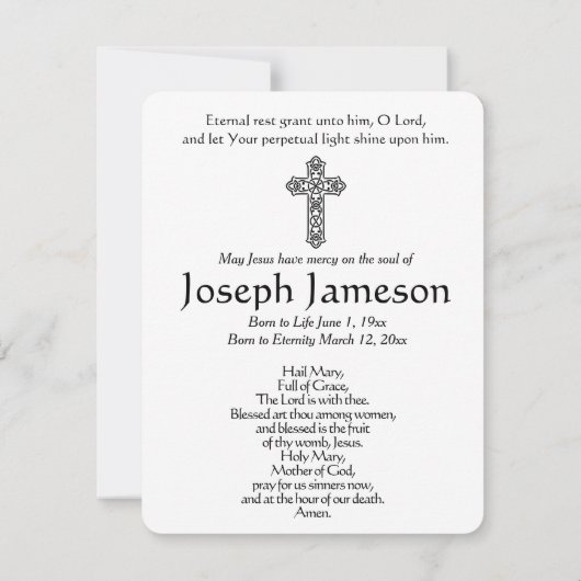 Onze Lieve Vrouw van Guadalupe-herdenkingskaart He (Achterkant)