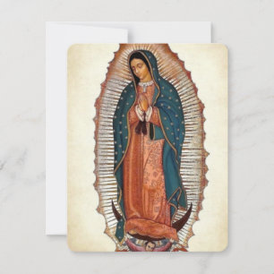 Onze Lieve Vrouw van Guadalupe-herdenkingskaart He
