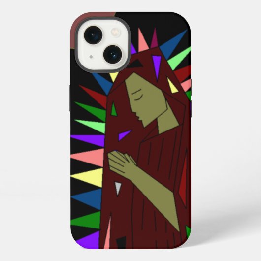 Onze-Lieve-Vrouw van Guadalupe iPhone Hoesje (Achterkant)