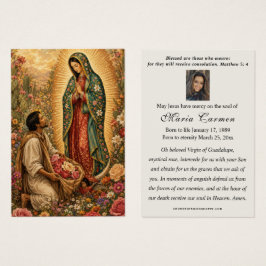 Onze-Lieve-Vrouw van Guadalupe & Juan Diego-herden Visitekaartje