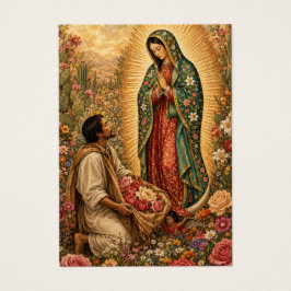 Onze-Lieve-Vrouw van Guadalupe & Juan Diego-herden Visitekaartje