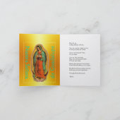 Onze-Lieve-Vrouw van Guadalupe Kaart (Binnen)