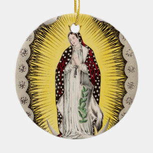 Onze-Lieve-Vrouw van Guadalupe Keramisch Ornament