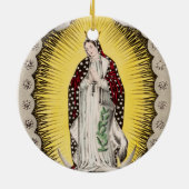 Onze-Lieve-Vrouw van Guadalupe Keramisch Ornament (Achterkant)