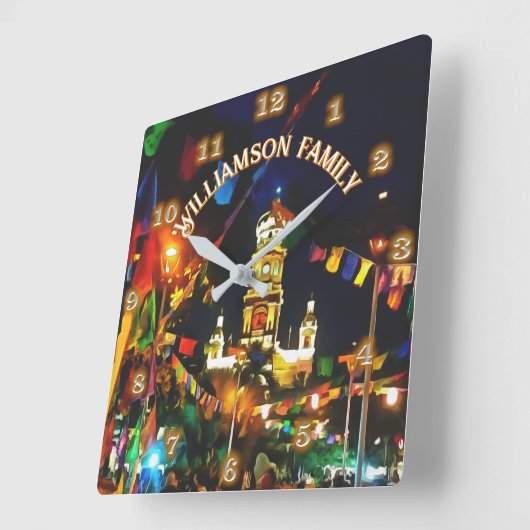 Onze Lieve Vrouw van Guadalupe Kerk PV-190130 Fami Vierkante Klok (Hoek)